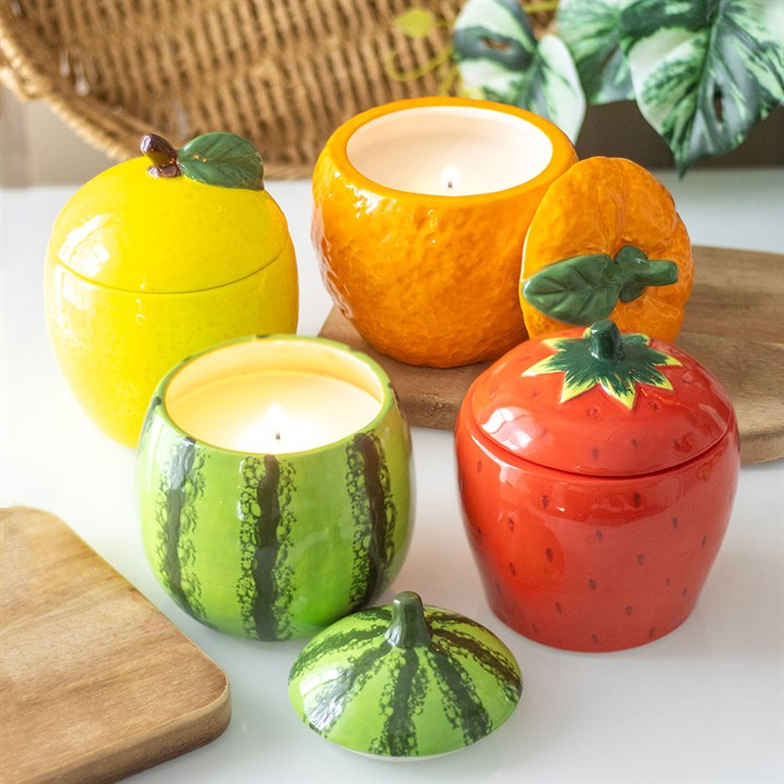 Apple Shaped Candle Jar