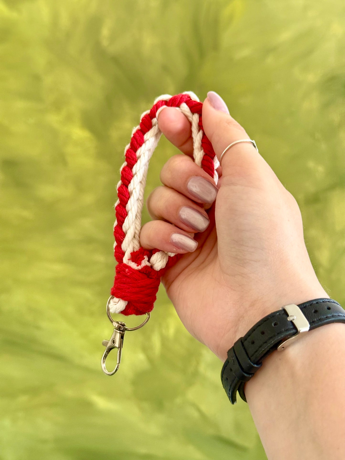 Macramé Wristlet Keychain