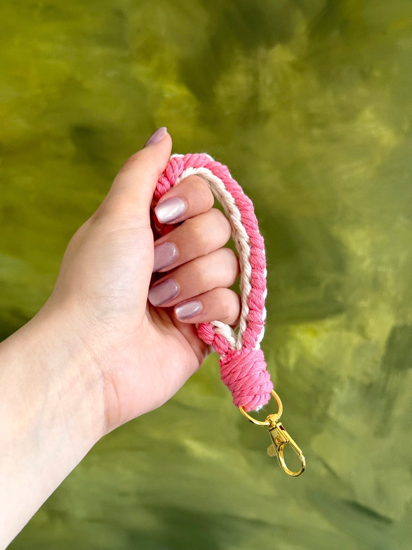 Macramé Wristlet Keychain