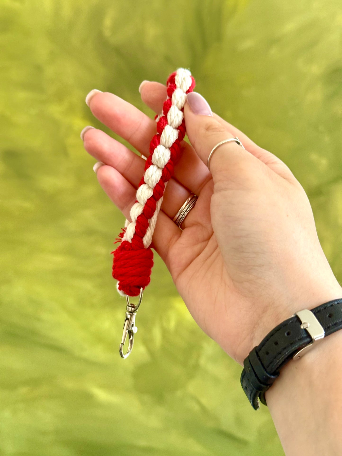 Macramé Wristlet Keychain