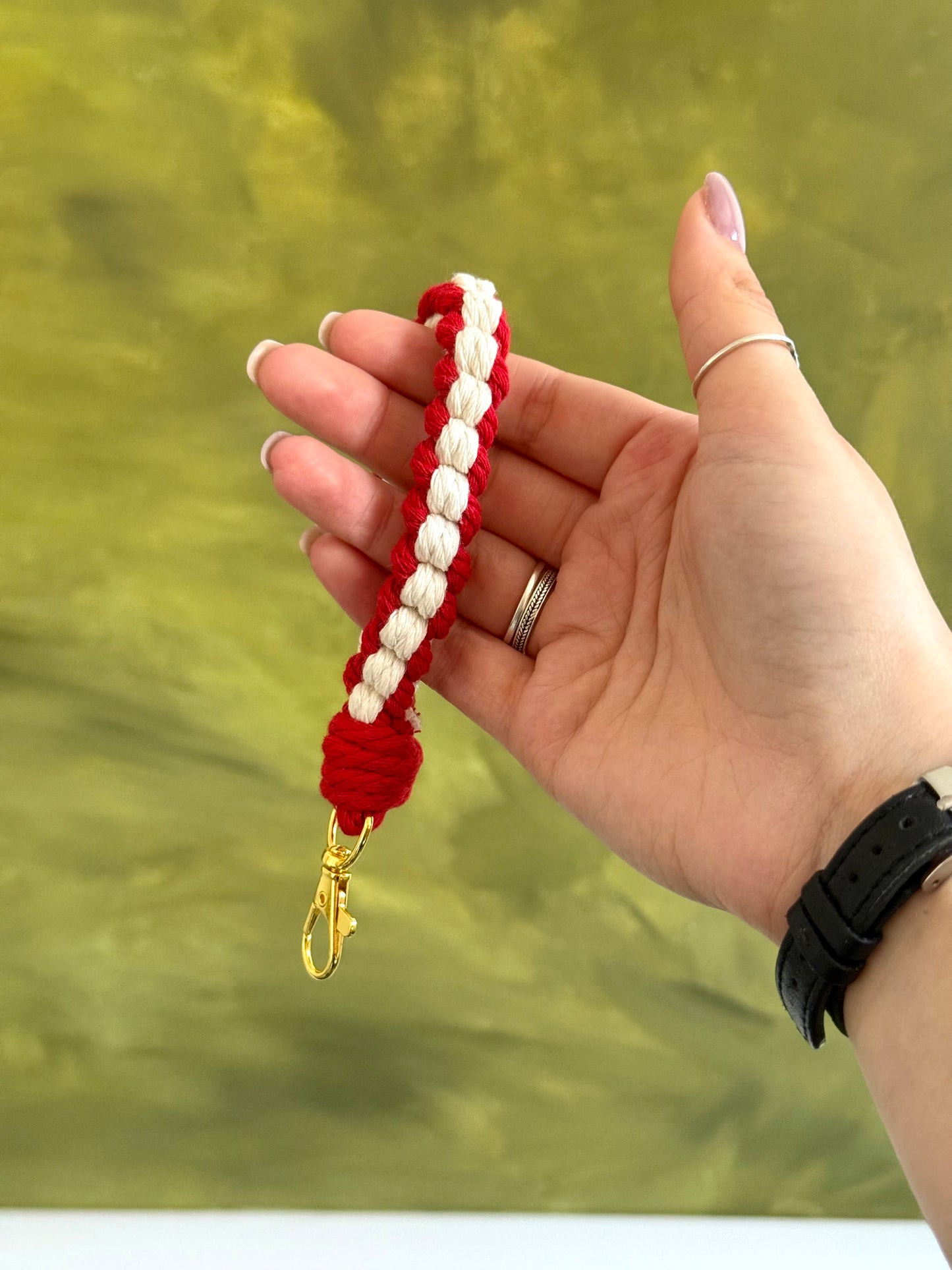 Macramé Wristlet Keychain
