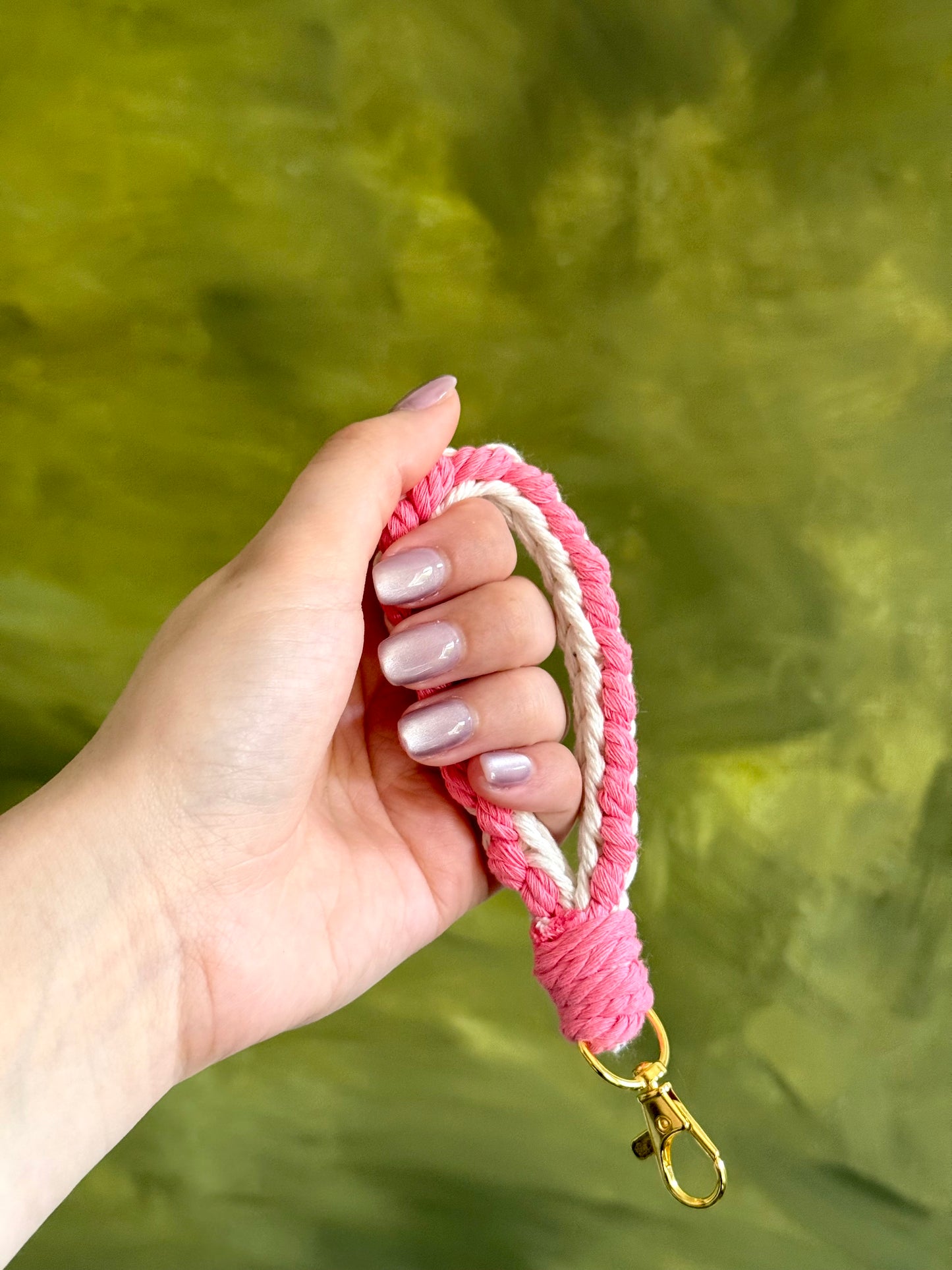 Macramé Wristlet Keychain