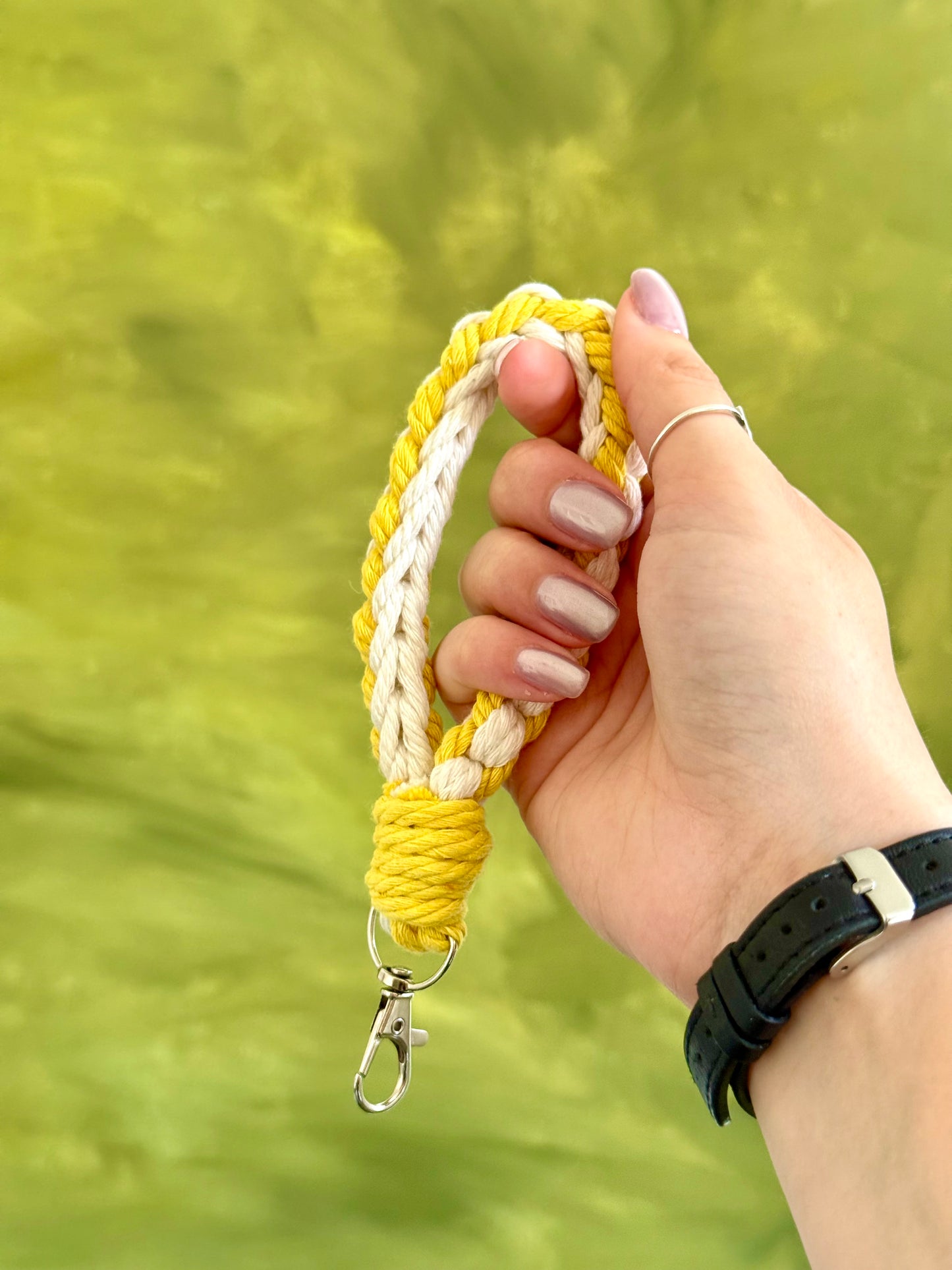 Macramé Wristlet Keychain