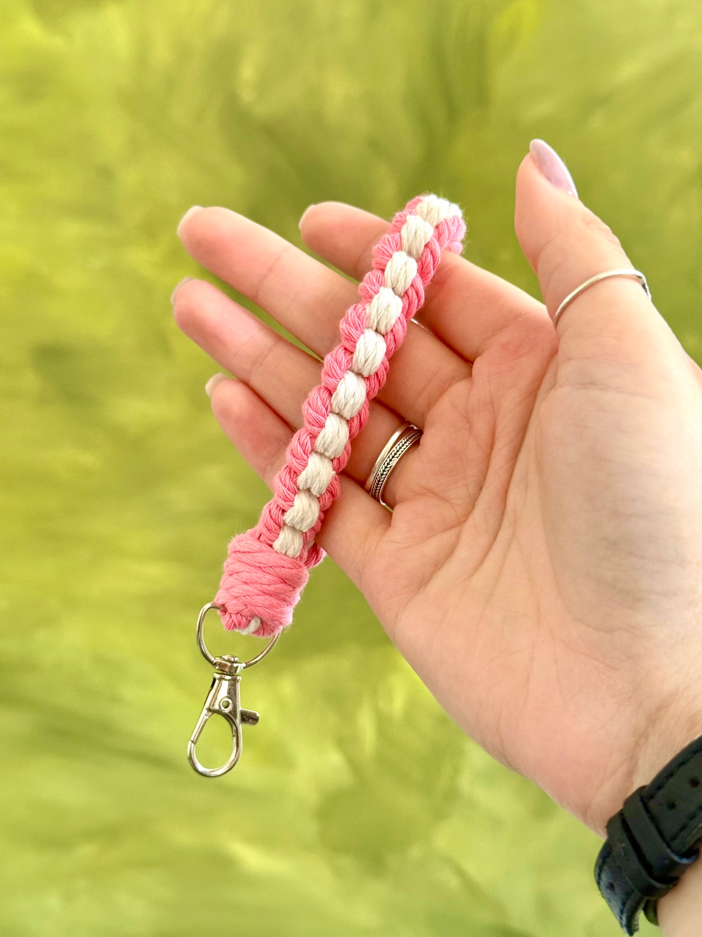 Macramé Wristlet Keychain