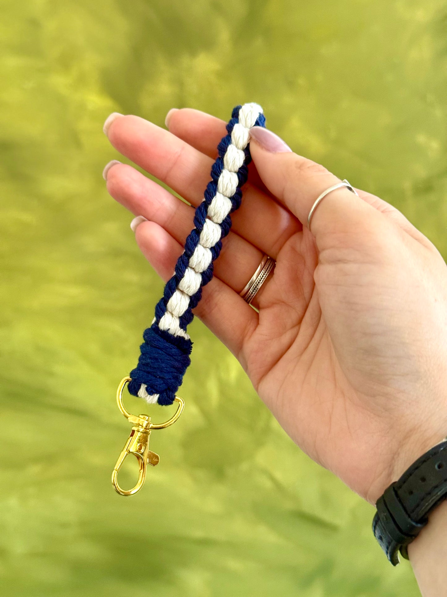 Macramé Wristlet Keychain