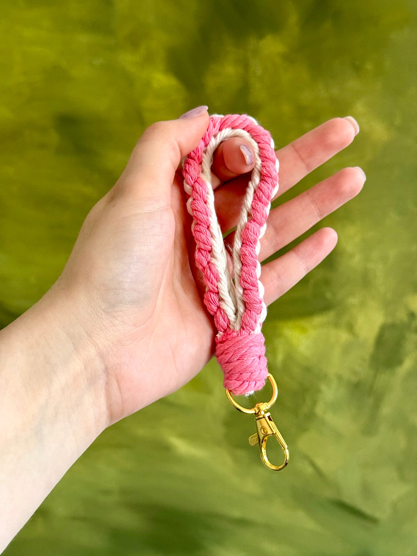 Macramé Wristlet Keychain