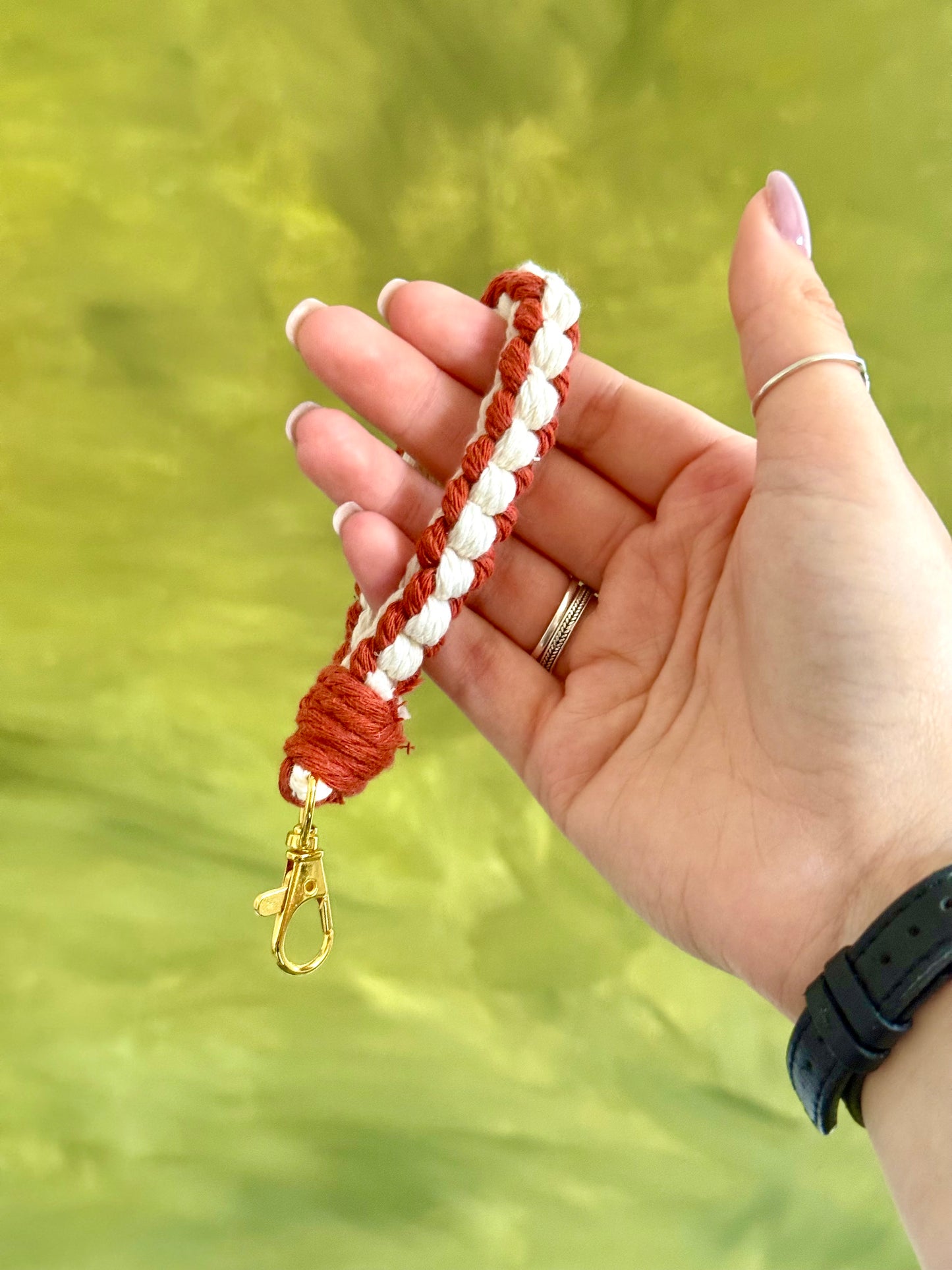 Macramé Wristlet Keychain