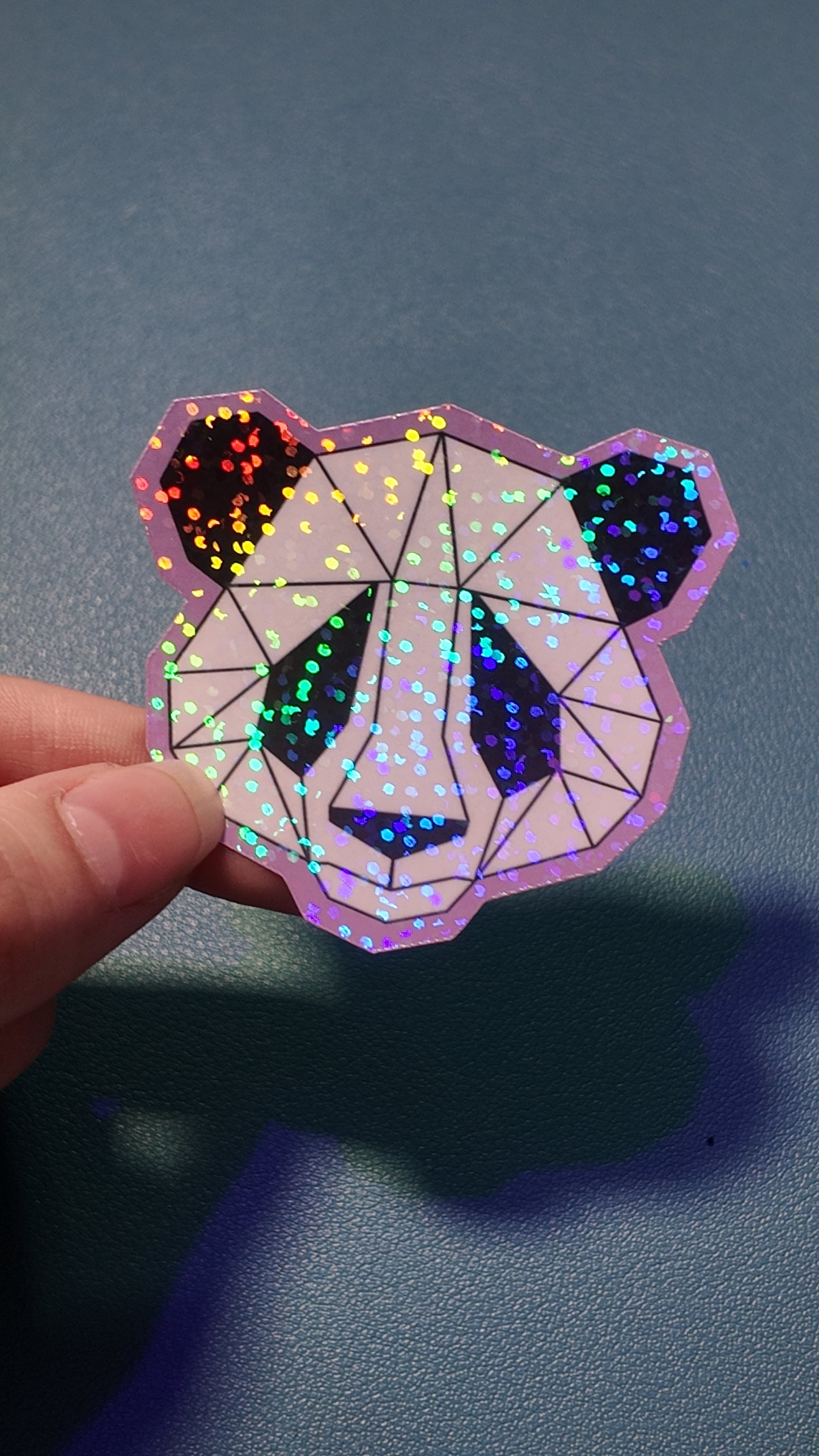 Holographic Panda Sticker - Single Sticker