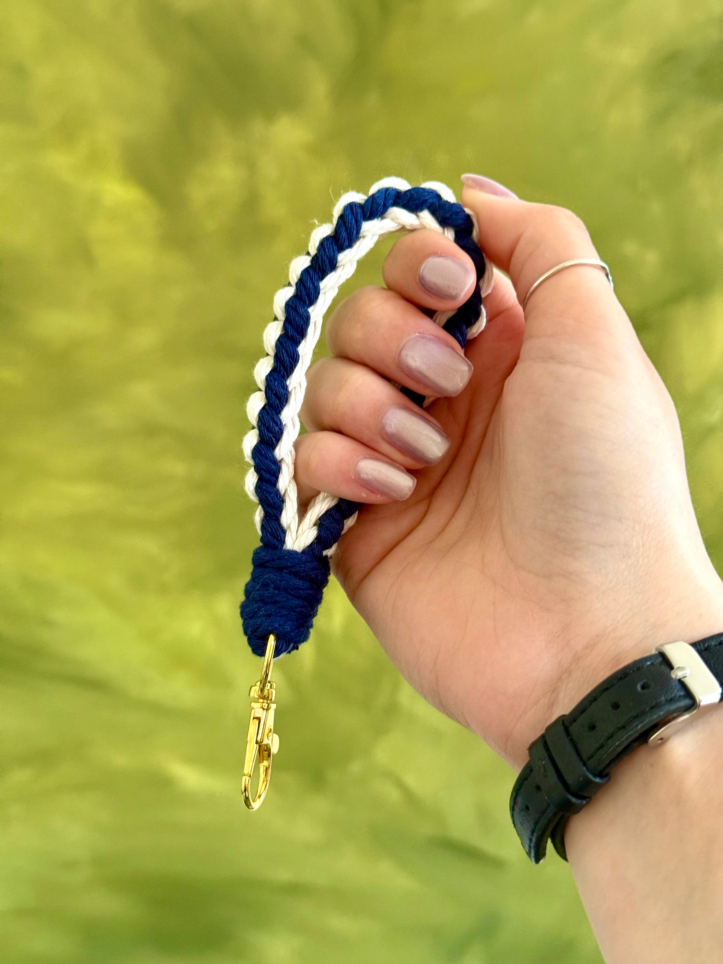 Macramé Wristlet Keychain