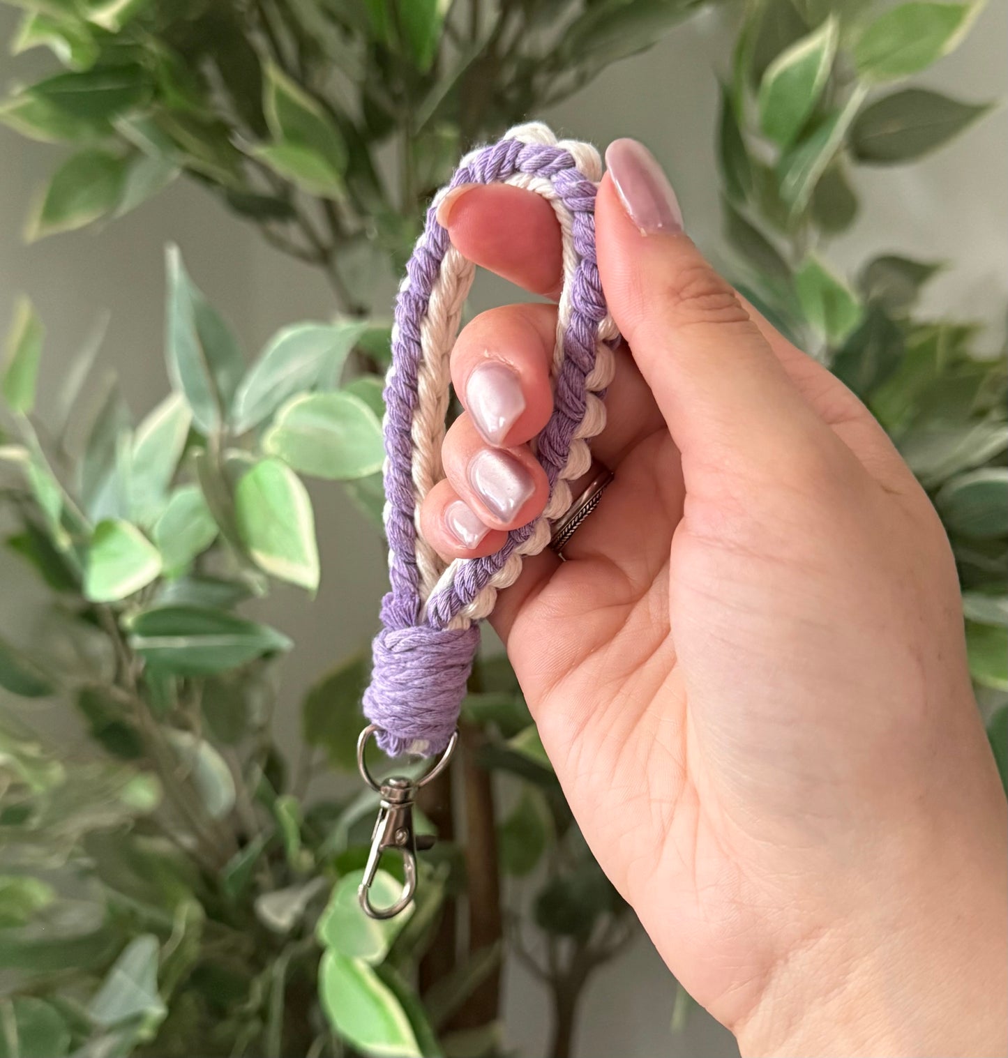 Macramé Wristlet Keychain
