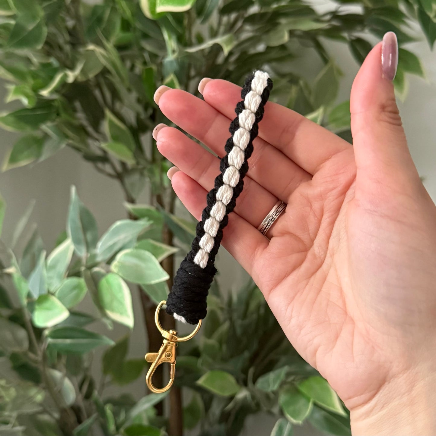 Macramé Wristlet Keychain