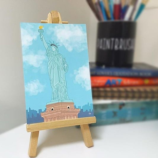 New York Postcard - Statue of Liberty