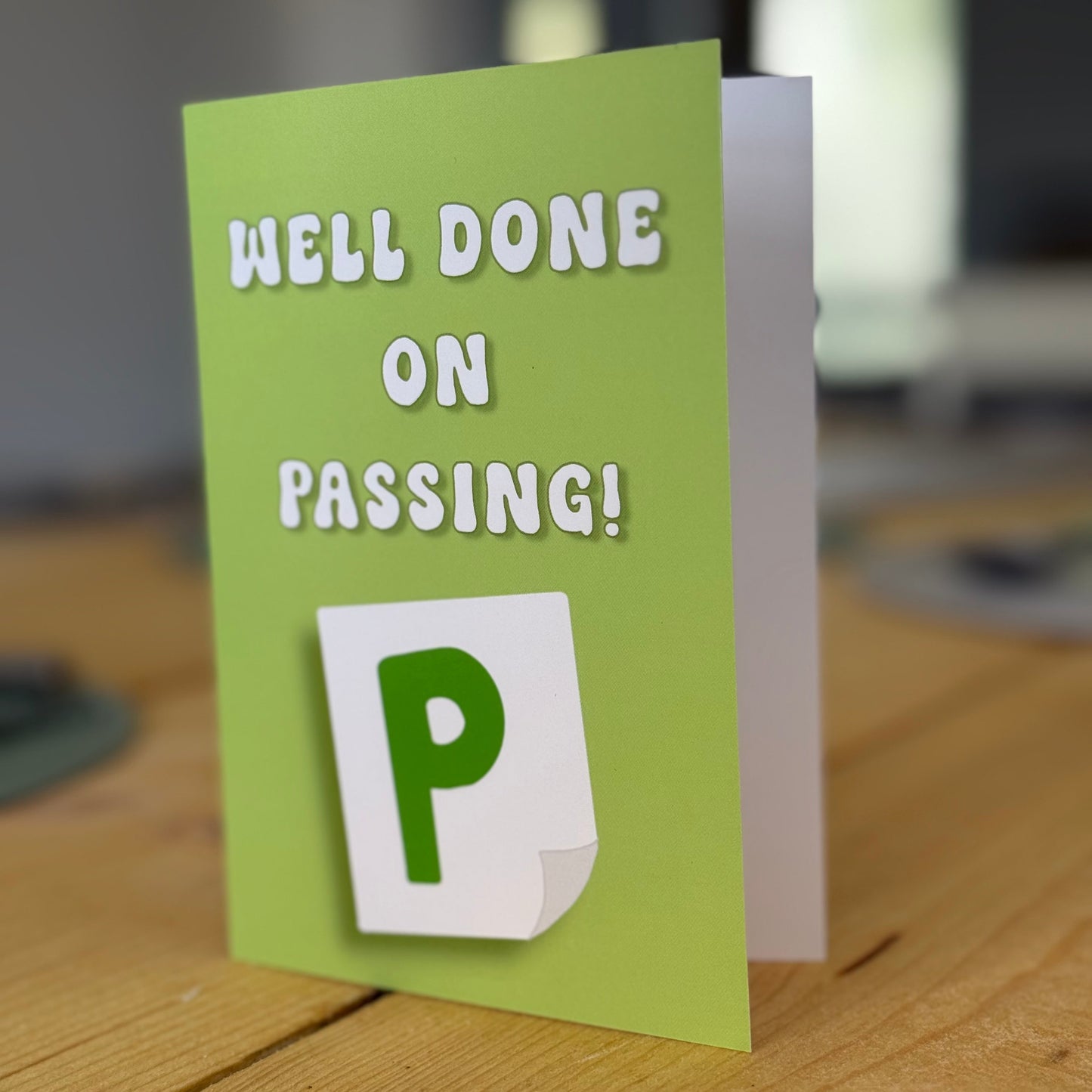 Greeting Card - "Well Done on Passing!" - Driving Test